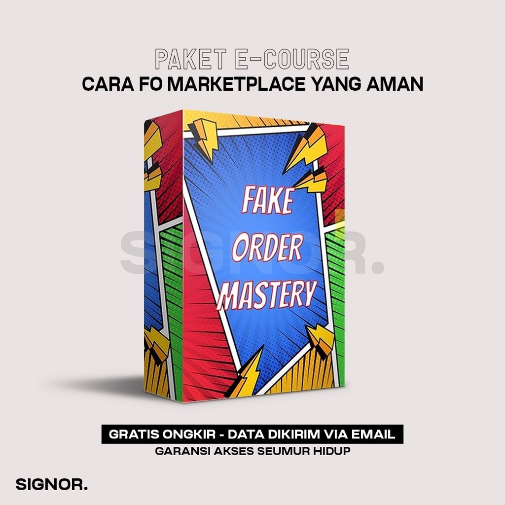 [K115] FO Mastery - Cara Aman Feik Order di Marketplace Fakee untuk Tingkatkan Penjualan