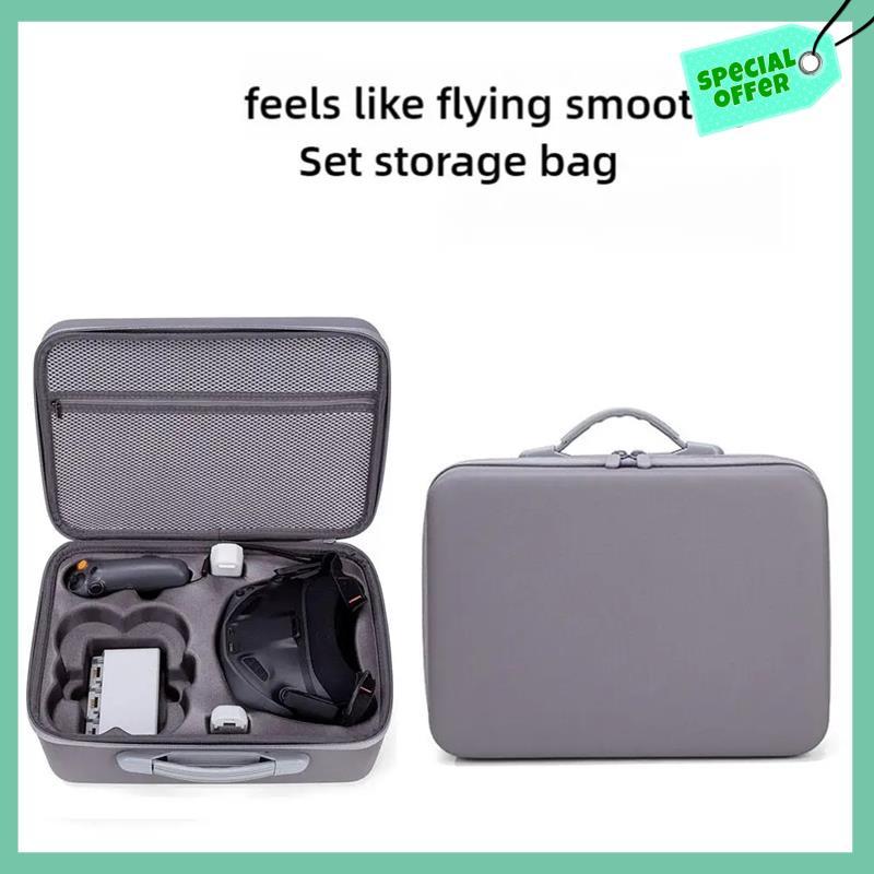 A95Q-Flight Goggles Storage Bag N3 High-End Fabric Travel Box Suitable For DJI NEO Goggles N3 Portab