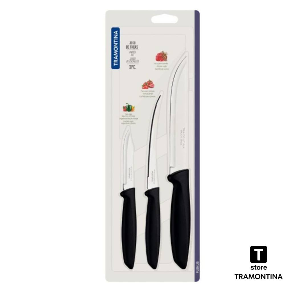 Plenus Pisau Set 3 buah Knife Set Tramontina 23498013