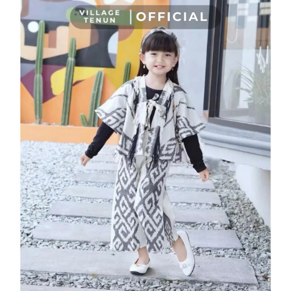 SETELAN BAJU ANAK PEREMPUAN TENUN TERBARU