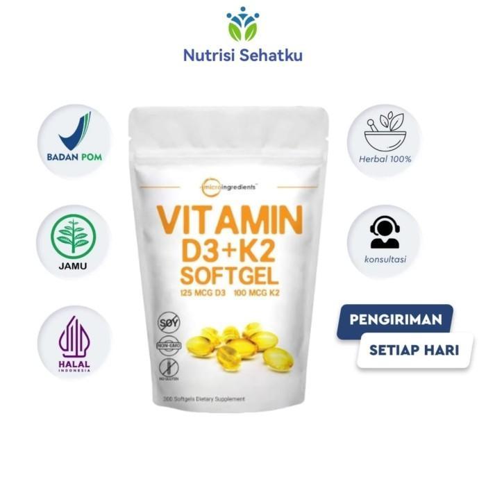 PROMO Microingredients Vitamin D3 + K2 300 Softgel Original