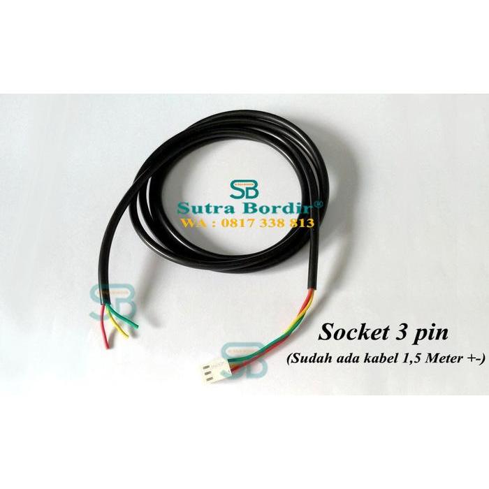 Socket 3pin + Kabel Panjang 1,5meter kabel socket molek 3 pin by Josscom