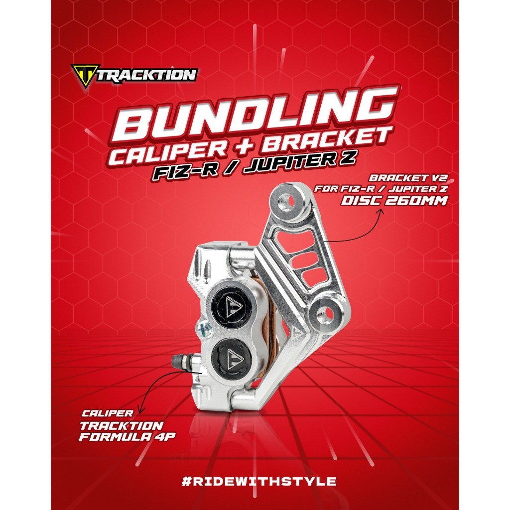 Paket Bundling Bracket + Caliper Tracktion Formula FIZ-R