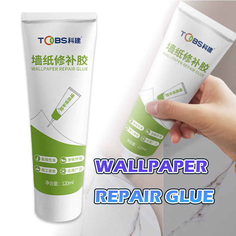 120ml Lem Wallpaper Dinding Perekat Serbaguna Memperbaiki Wallpaper Yang Lepas