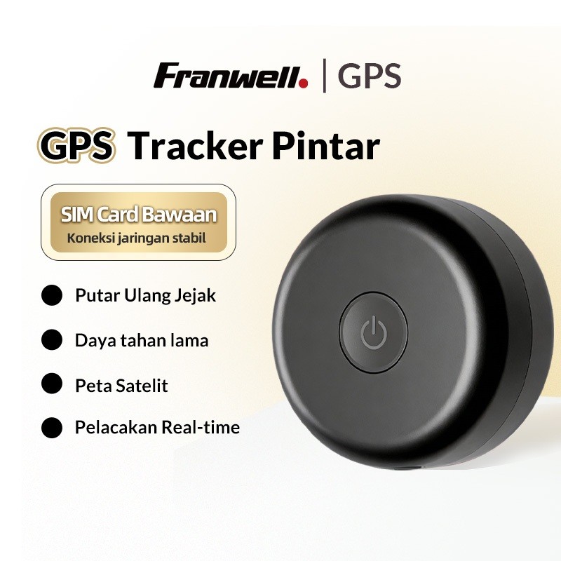 GPS Tracker Mini Anti Hilang & Anti Maling | Pelacak Real-Time Tanpa Batas | Support Android & iPhon
