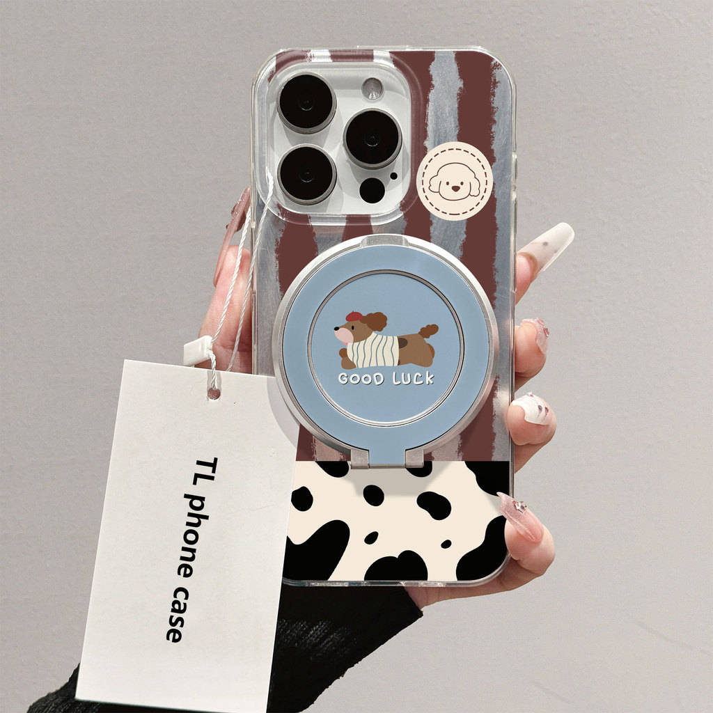 case OPPOrealme Sapi dan anak anjing dengan dukungan Casing ponsel cocok untuk OPPOrealme 5/realme5S