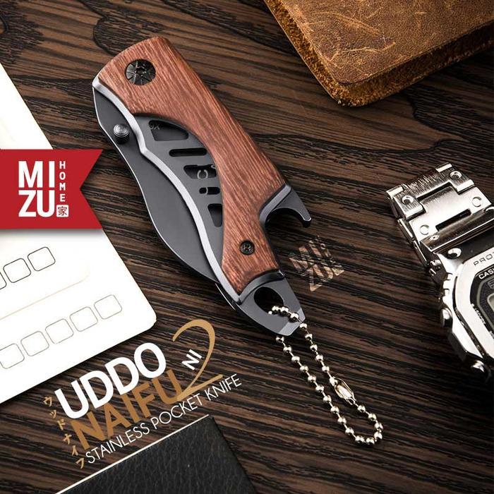 MIZU UDDONAIFU-NI Stainless Pocket Knife Pisau Saku Lipat BUCK