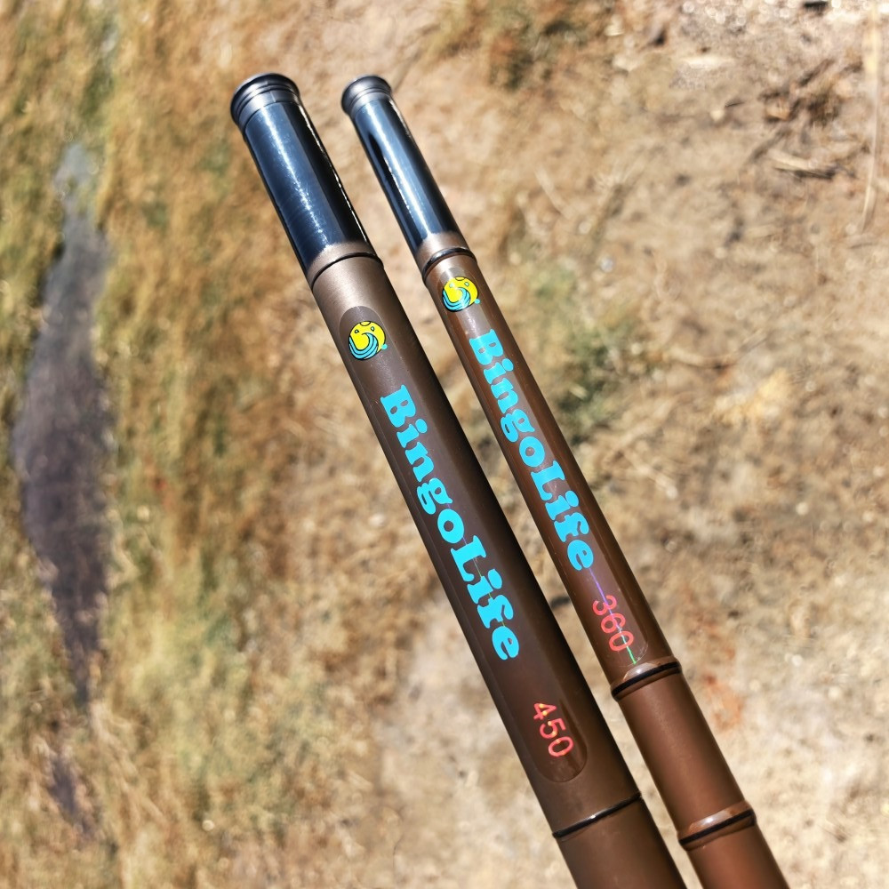 Tiang Tangan Bagian Super Pendek Joran Perjalanan Joran Portabel Joran Pancing 180cm-450cm Carbon Te