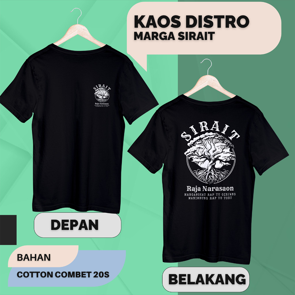 Kaos Distro batak tulisan marga sirait