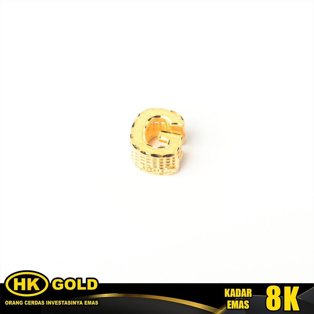 Liontin Emas 8K Pendant Huruf G Type 341 HK GOLD