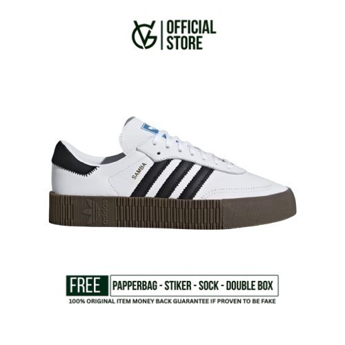 Sepatu Sneakers Adidas Sambarose White Gum  Original Authentic Unisex