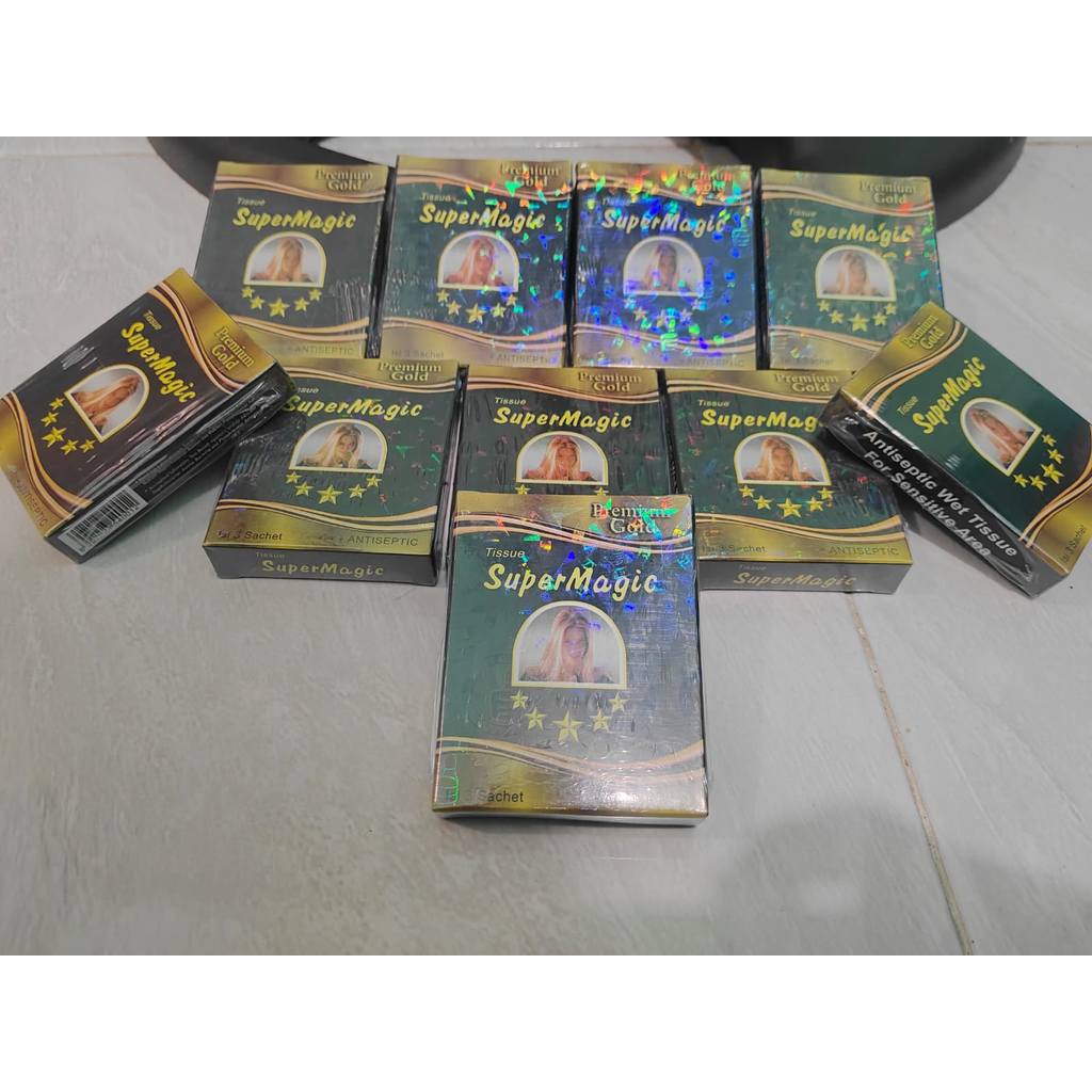 Bisa COD - Tissue Magic - Tisu Magic Lovers Premium Gold Tissue Super Magic Gold - Privasi Aman