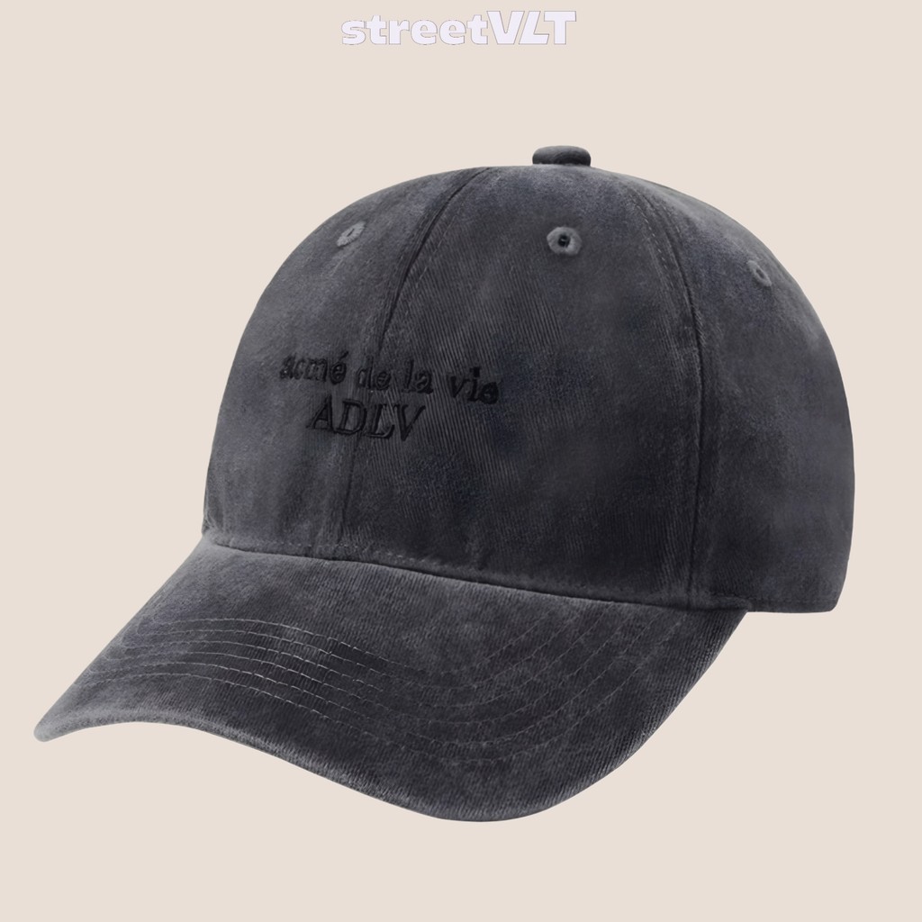 ADLV Basic Logo Season 3 Charcoal Cap Acme De La Vie Original