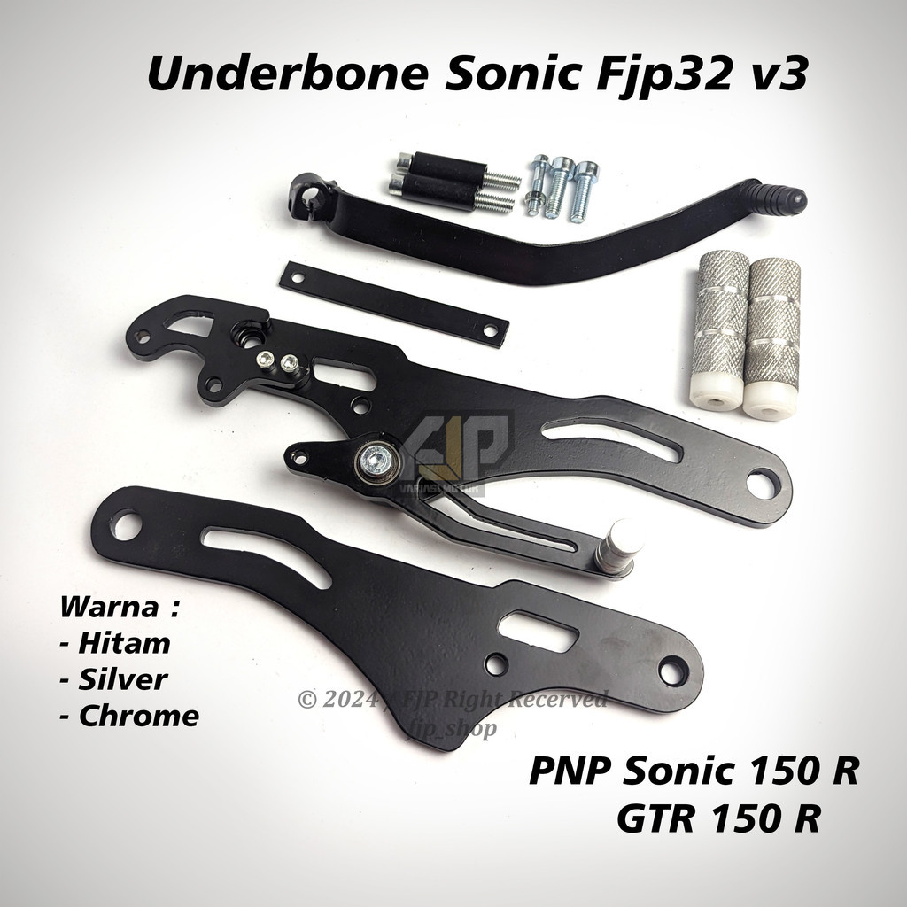 Footstep Underbone  Sonic Fjp32 v3 Cutting Besi PNP Sonic 150 R / GTR 150 R Model SJ88