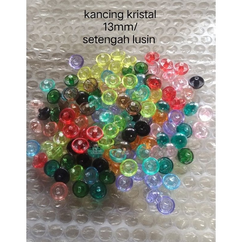 Kancing hias / kancing kristal / kancing jamur per 6pcs - ABH