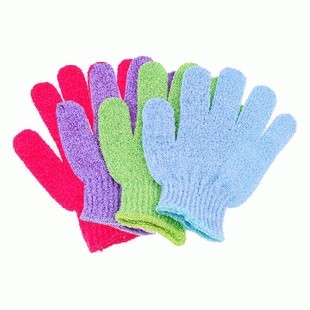 Sarung Tangan Mandi Gosok Kain Handuk Halus