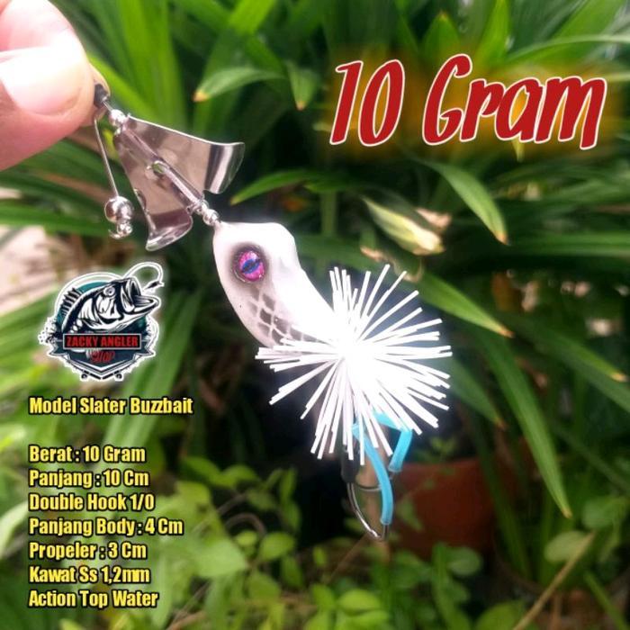 Slater 10 Gram Umpan Casting Gabus Toman - Biru