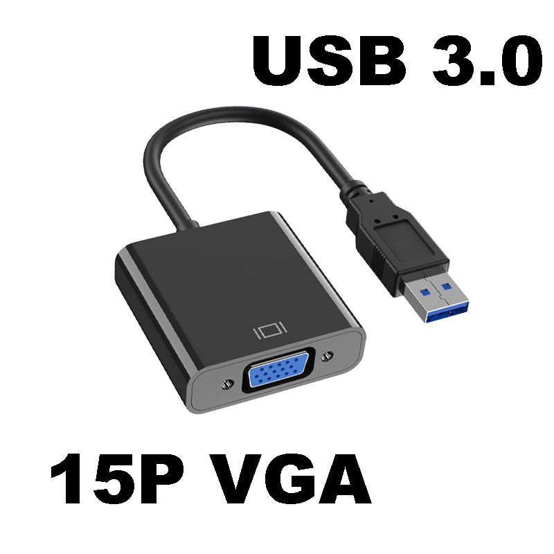 USB 3.0 To VGA Adapter External Video Card Multi splay Converter For Desktop Laptop PC  Monitor Proj