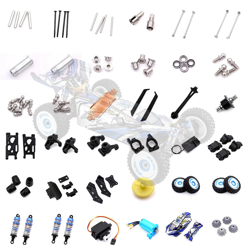 WLtoys 124017 124019 RC Cars Original Spare Parts Swing Arm C Seat Bottom Motor Differential Gearbox