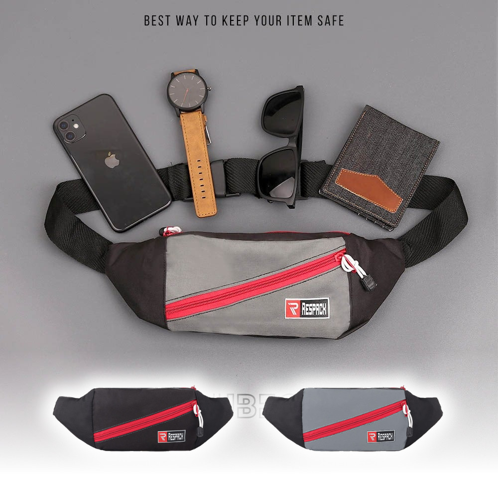 Tas Selempang Kecil Pria Waistbag Pinggang Cowok Casual DBC 441 Murah