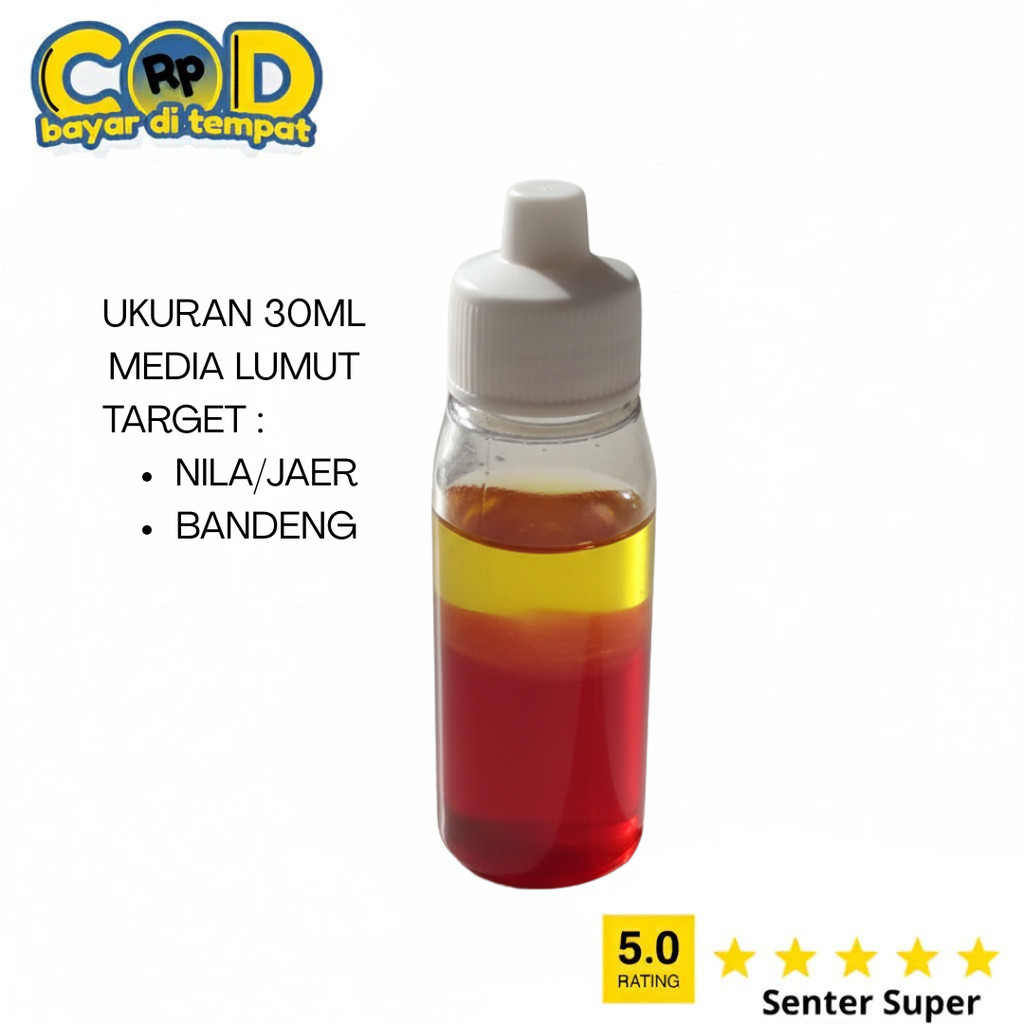 Umpan ikan nila Mujaer Bandeng GSB-EM30 Essen Essence Esen Oplosan Media lumut ukuran 30ml