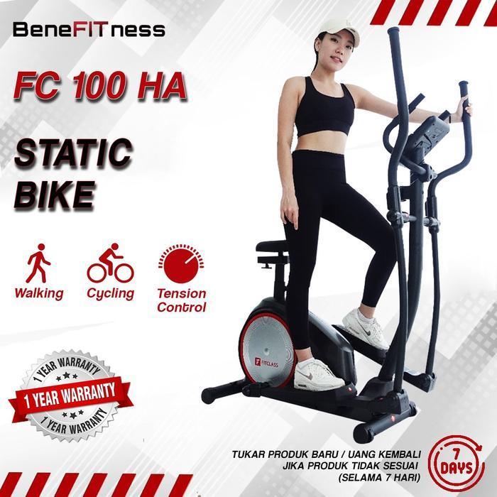 FC 100 HA sepeda statis : cocok untuk olahraga berjalan dan bersepeda