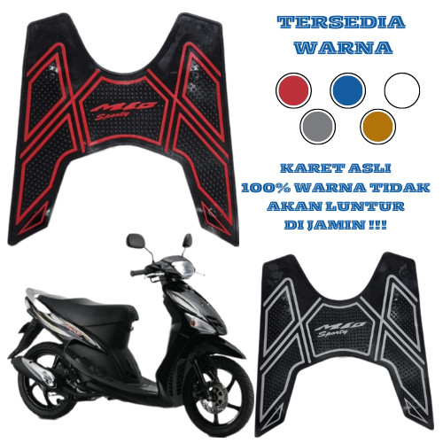 karpet motor mio sporty old / pijakan kaki motor yamaha MIO SMILE / MIO LAMA keset kaki motor