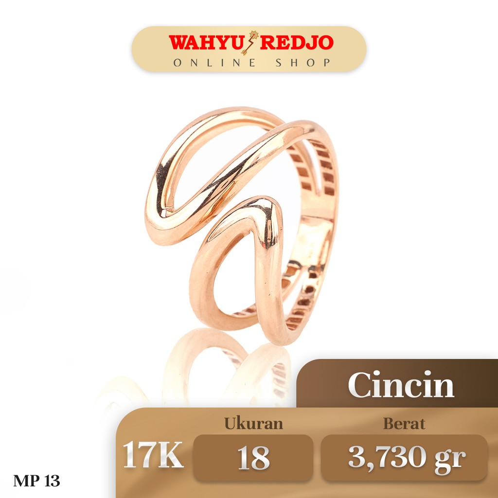 Cincin Emas Kadar 17K Wahyu Redjo CC-17K-29179358-PMR