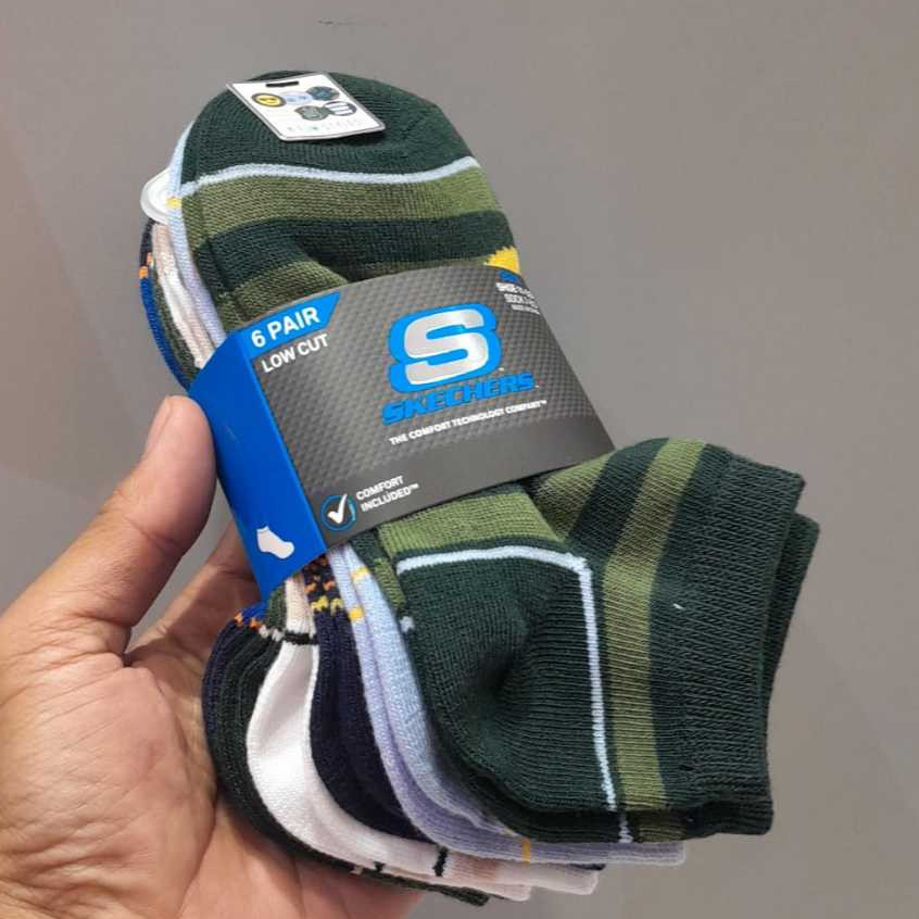 ORIGINAL Kaos Kaki Skechers Anak Cowok Boys Laki-laki Socks