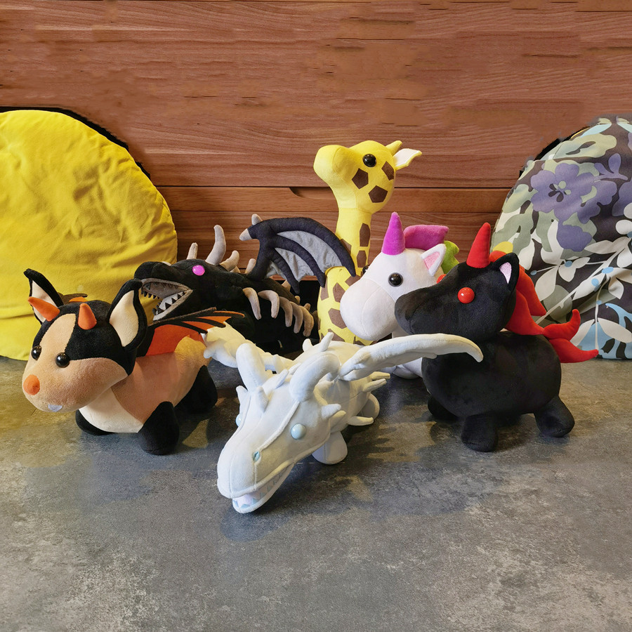 Bat Dragon Shadow Dragon Evil Unicorn Giraffe Frost Dragon Plush Toys Pets Stuffed Doll Aminal Plush