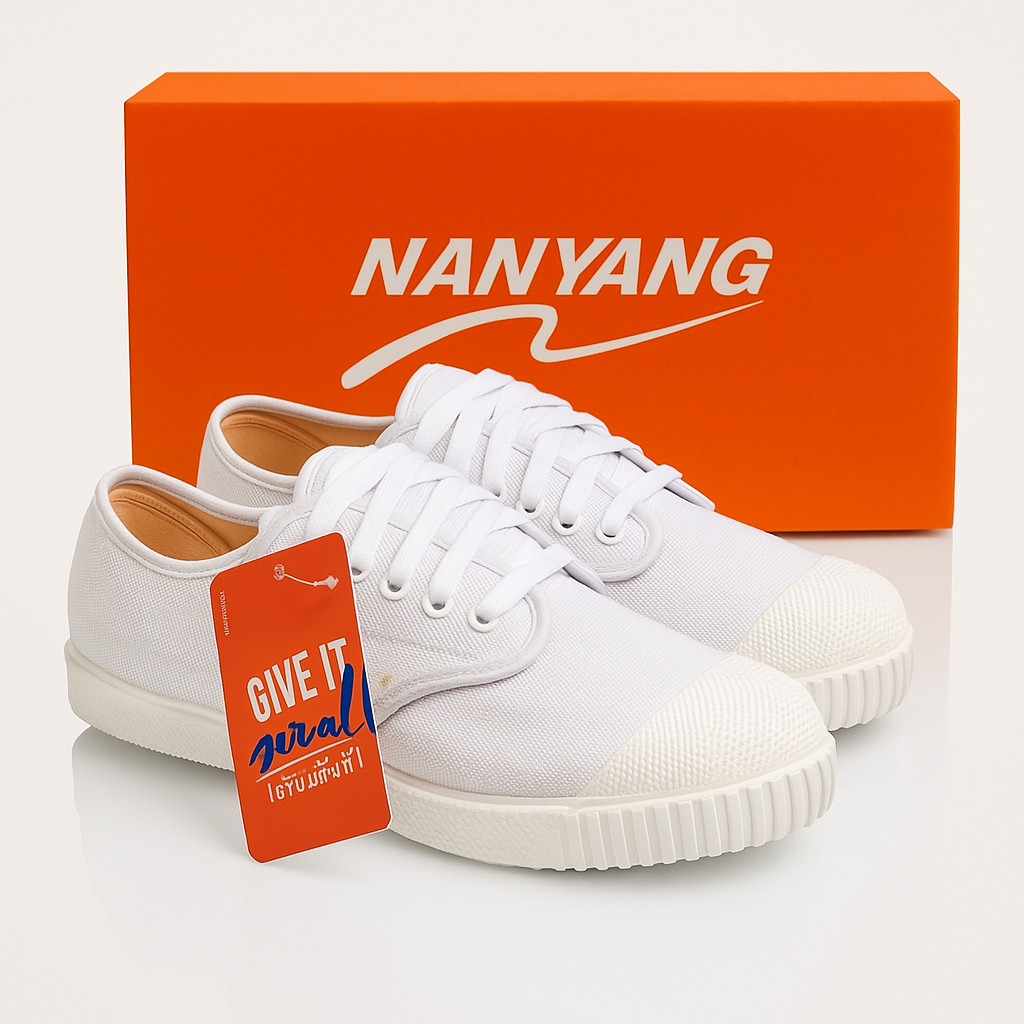 PROMO TERBATAS NANYANG PUTIH SEPATU TAKRAW ORI ORIGINAL 100% THAILAND paling banyak di cari bisa cod