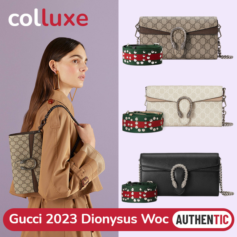 Tas Bahu Gucci Dionysus WOC Kecil 25cm Baru 731782 Tas Messenger / Tas Bahu / Wanita