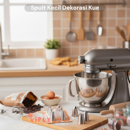 Spuit Kecil Dekorasi Kue Set Stainless Steel | Spuit Semprit Kue Kering Sus Cupcake Tart | Spuit Men