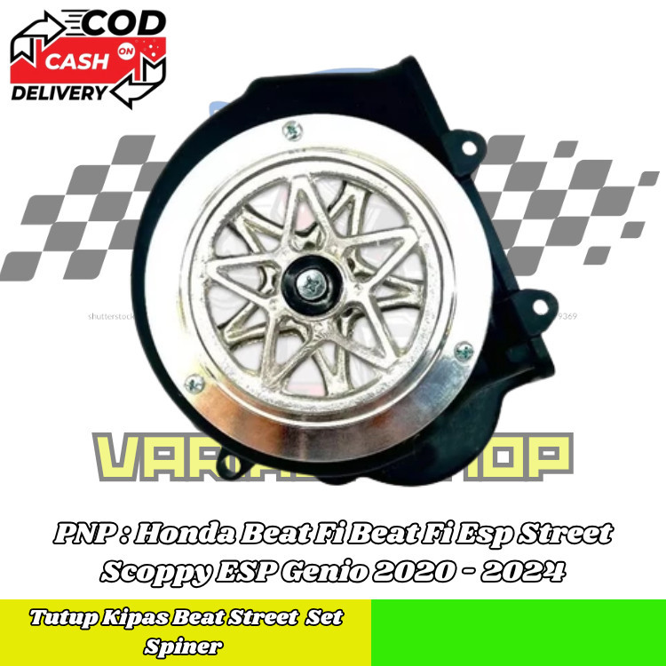 Tutup Kipas Beat Street Cover Kipas Beat Street Beat FI Scoopy ESP Genio 2015 - 2019 Set Spinner Bin