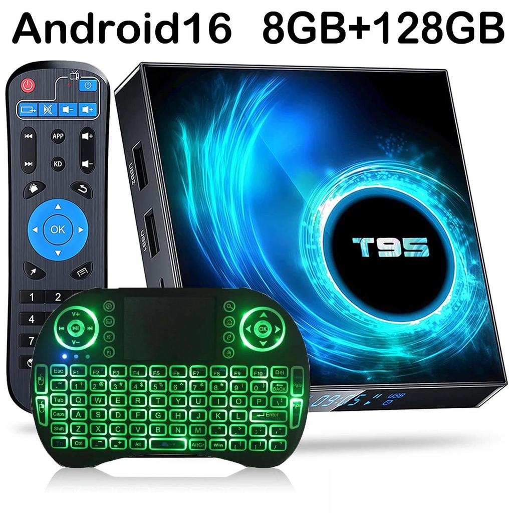 Smart TV Box 2026 T95 Plus HD 6K Android 16 Allwinner H616 4GB 64GB 128GB Dual Wifi Mea Player PK X9