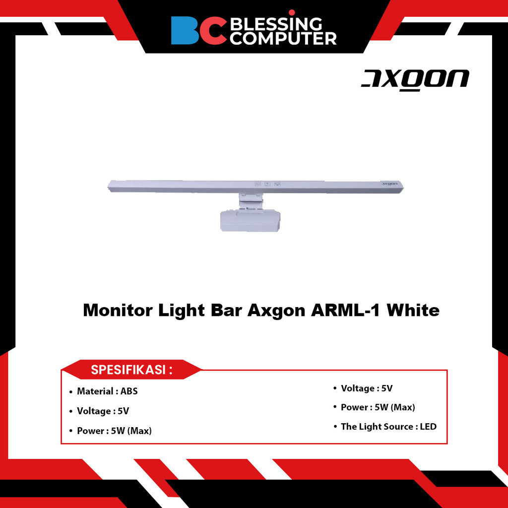 Monitor Light Bar Axgon ARML-1 White
