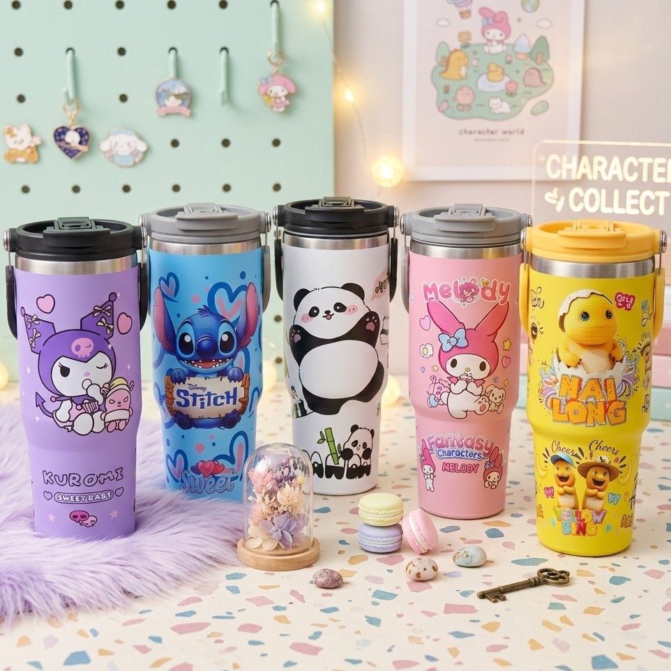 RK Tumbler Termos Karakter 900ml Stainless Steel Tahan Panas danDingin