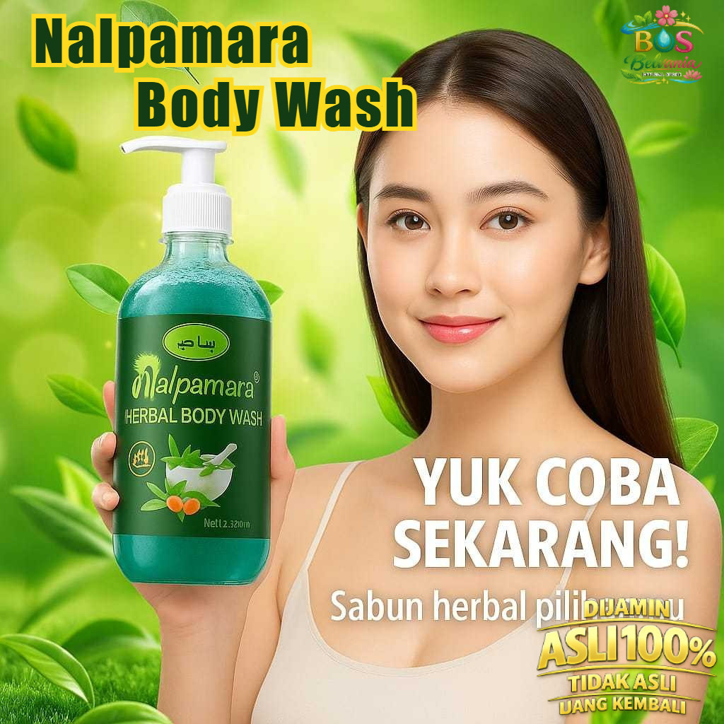 BOS - Sabun Cair Nalpamara 500ml Halal BPOM Herbal || Sabun Cair Nalpamara Herbal Mencerahkan Kulit