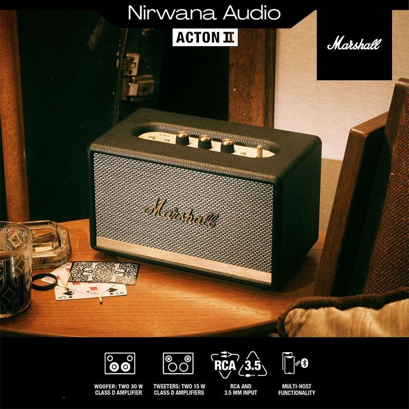Original Marshall Acton II Speaker Bluetooth Speaker Waterproof Bluetooth Speaker with Rich Bass