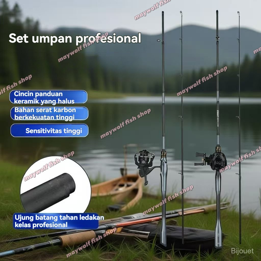 Ultralight Carbon Spinning Rod Casting Rod Ultralight Fishing Rod Joran Pancing BaitCasting Carbon S