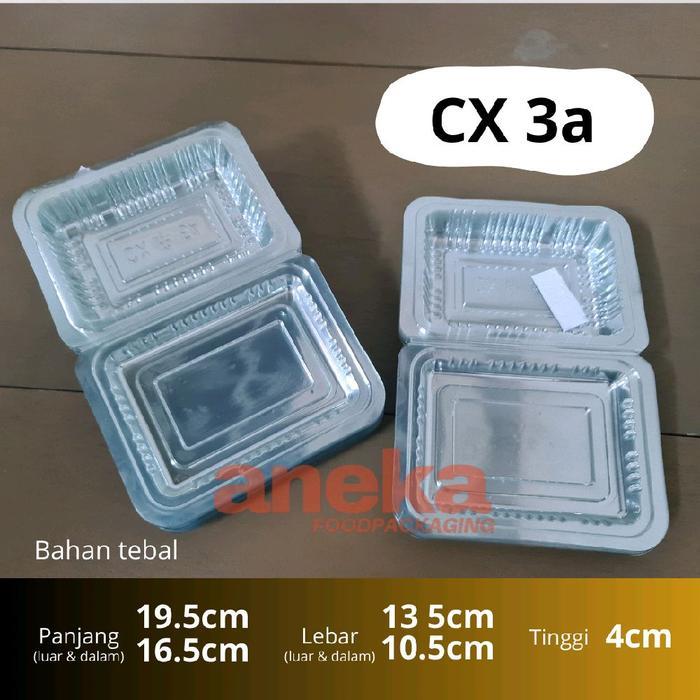 100pc- Mika plastik kue CX 3A & GX 3 mika jajanan pasar/mika bolu roti - CX 3a