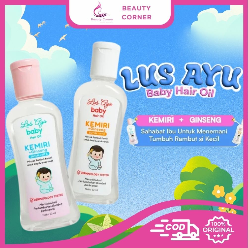 Lus Ayu Baby Hair Oil Kemiri + Gingseng - 63ml