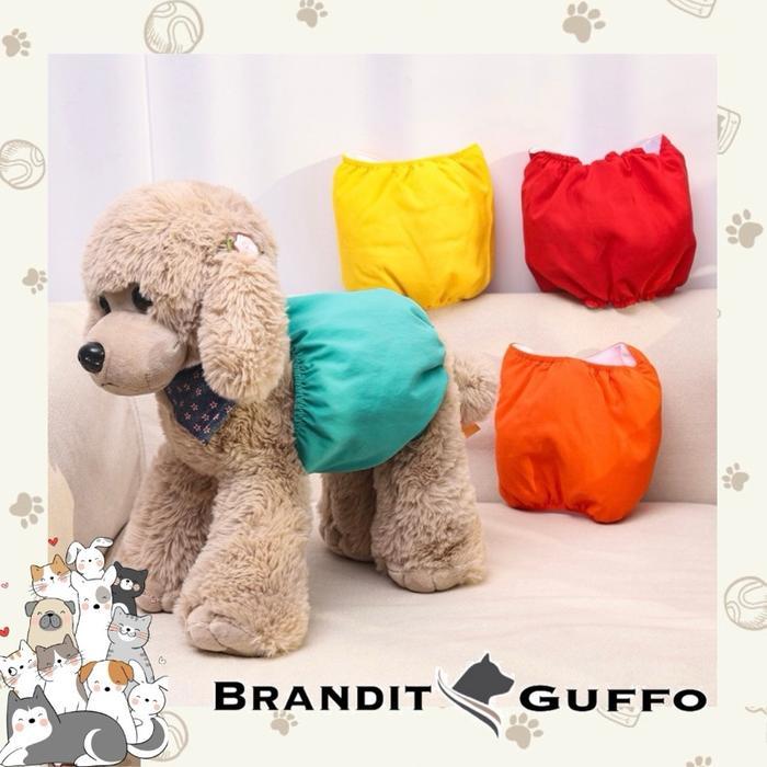 Pet diapers belly belt dog marking belt dog pee pants boy male dog pokok anjing - Merah, XS by Happy