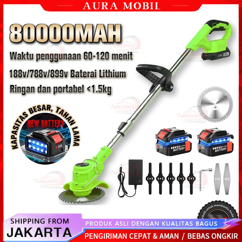 899V Mesin Potong Rumput Kualitas Tinggi Pemangkas Rumput dengan Pemotong Rumput Listrik/Baterai Tah