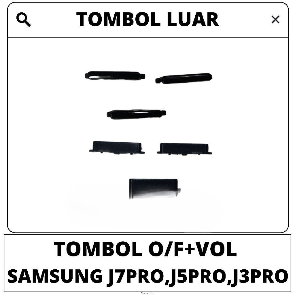 Jual Pencetan HP On Off Volume SAMSUNG Galaxy J7 Pro / J5 Pro / J3 Pro | Sparepart Tombol Luar Kuali