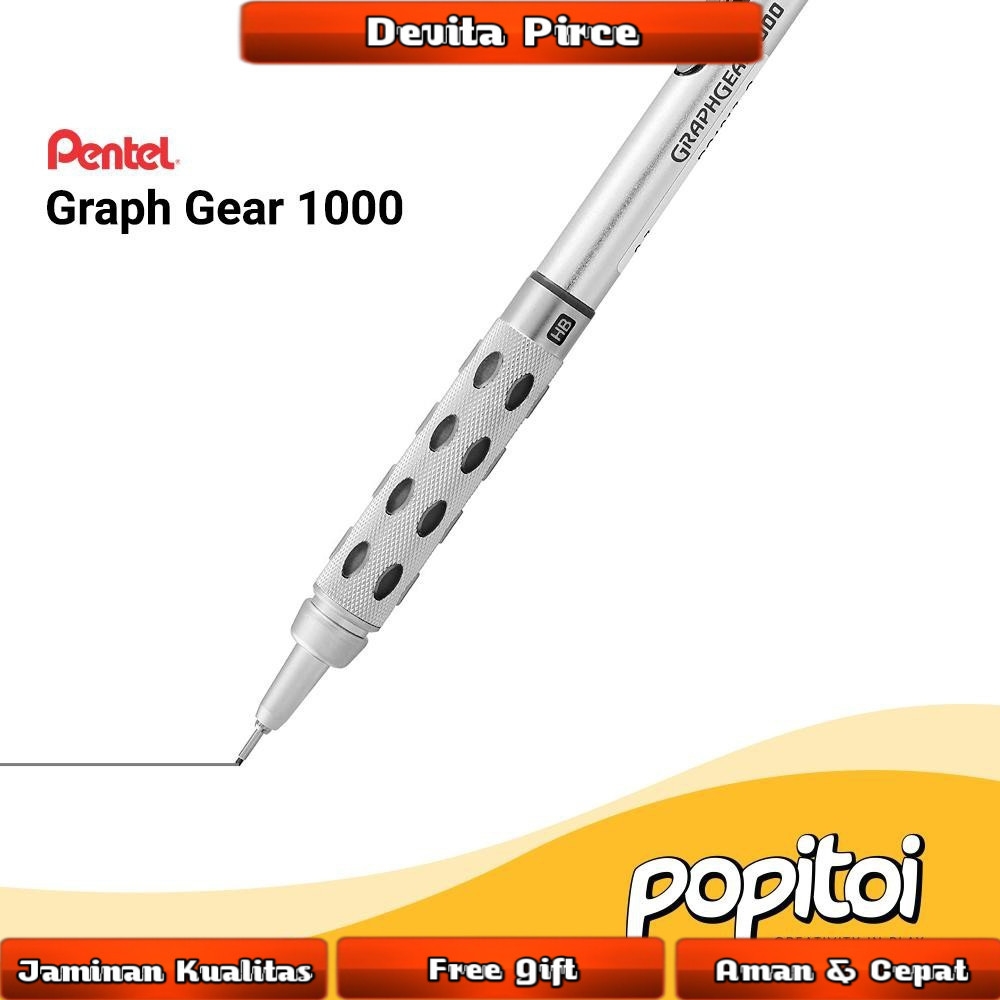 Pentel Graph Gear 1000 Mechanical Pencil GraphGear Pensil Mekanik