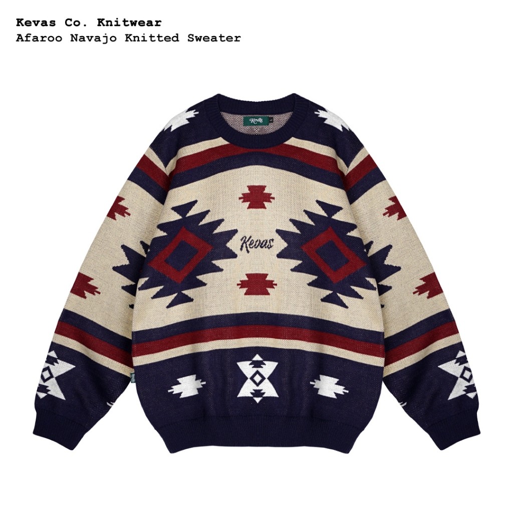 ( nujradin ) Kevas Afaroo Navajo Knitted Sweater