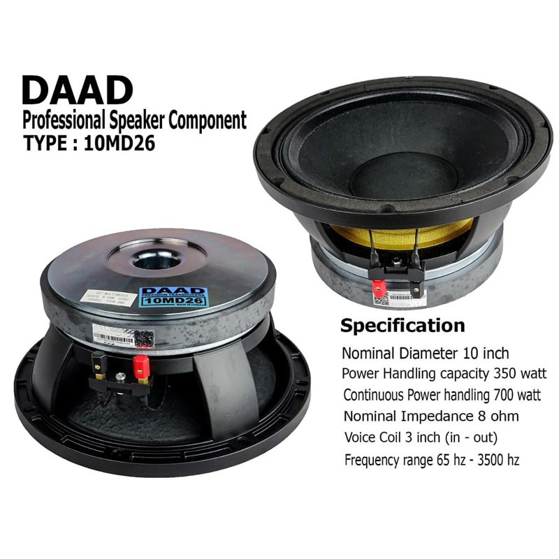Speaker DAAD 10md26 10 md26 original