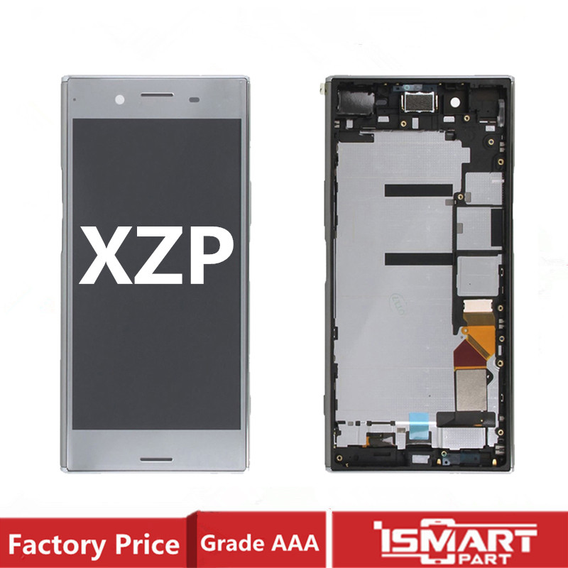 For Sony Xperia XZ Premium LCD splay Tou gitizer Assembly  with Frame Replacement XZP Screen G8142 G