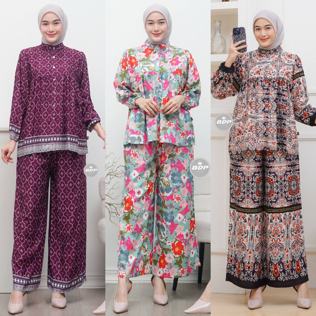Setelan Piyama Baju Tidur Arab | Piyama Arab Resleting Depan | One Set Rayon